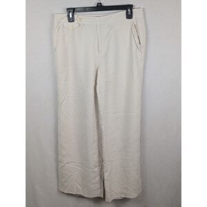 Lauren Ralph Lauren Devrouax Lined Silk Pants White Women's Size 10